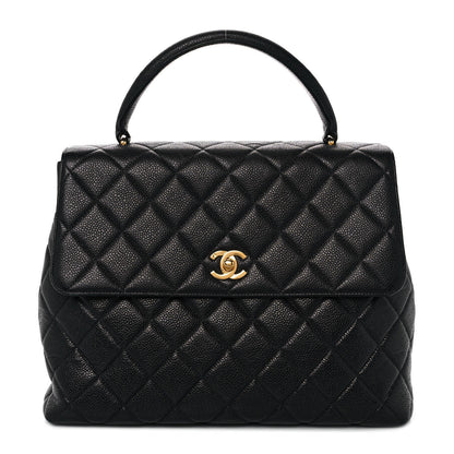 Chanel Caviar Quilted Jumbo Kelly Flap Black 1 of 13