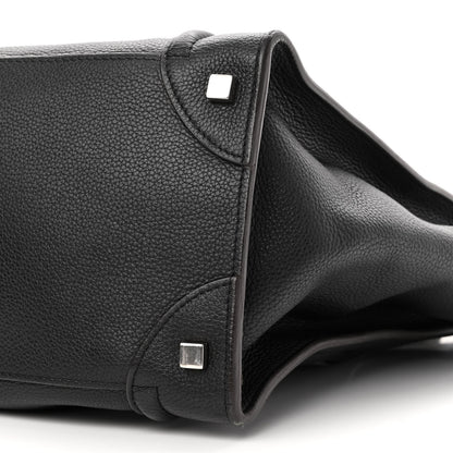 Celine Drummed Calfskin Mini Luggage Black 10 of 10