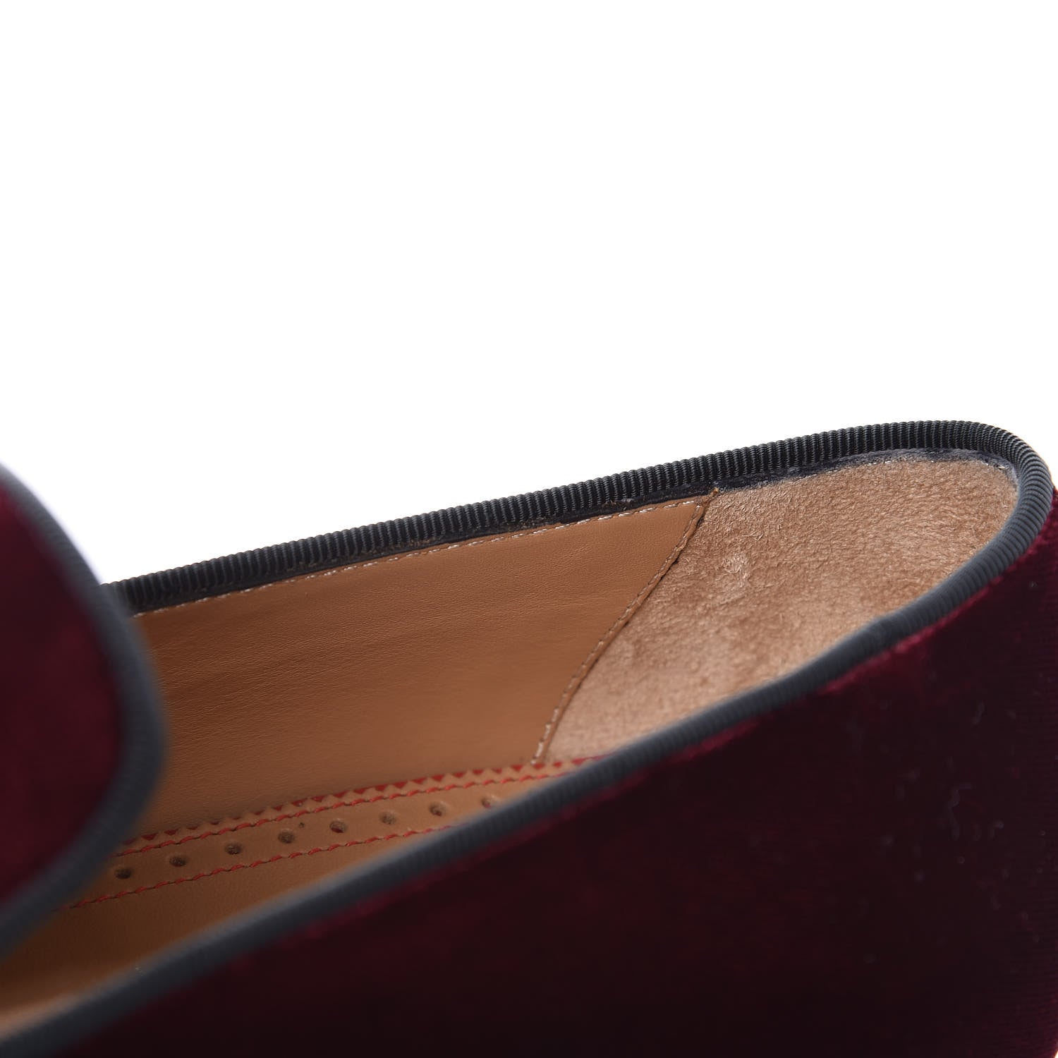Christian Louboutin Patent Velvet Spikes Mens Captain Loubi Flat Loafers 41 Cramoisi Black 8 of 13