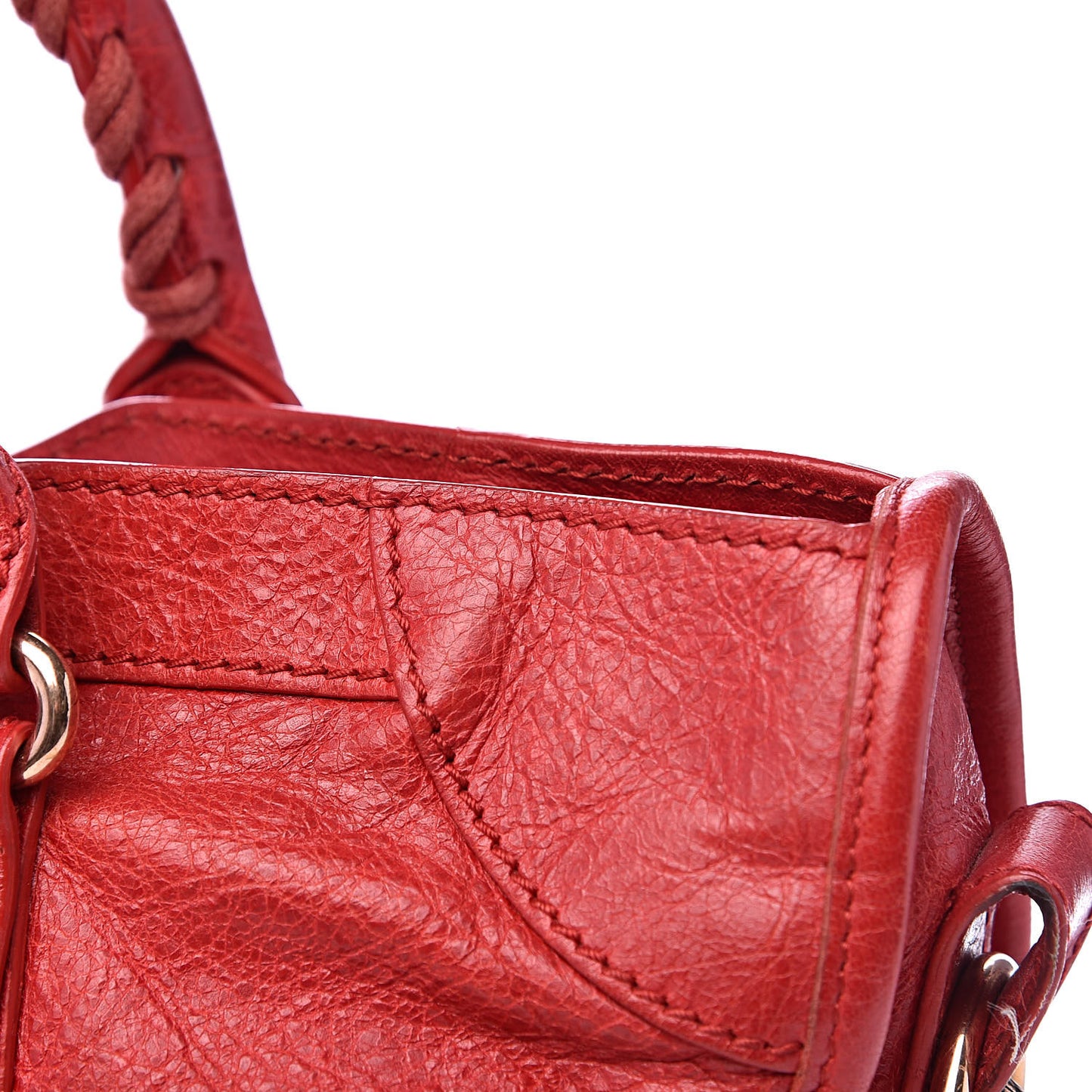 Agneau Giant 12 Rose Gold Hardware City Rouge Coquelicot