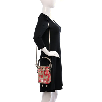 Fendi Vitello Liberty F is Fendi FF Embossed Mini Mon Tresor Bucket Bag Amido Fiamma 2 of 18
