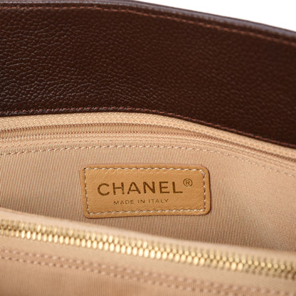 Chanel Calfskin Cerf Executive Shopper Tote Brown 7 of 8