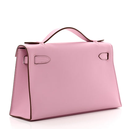 Hermes Swift Kelly Pochette Clutch Mauve Sylvestre 4 of 10