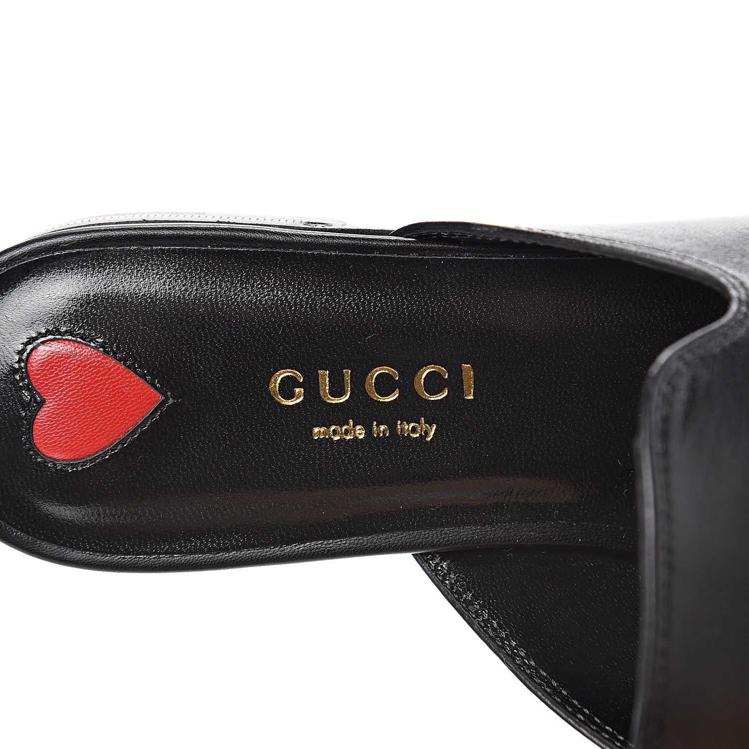 Gucci Malaga Kid Horsebit Slide Sandals 36 Black 7 of 8