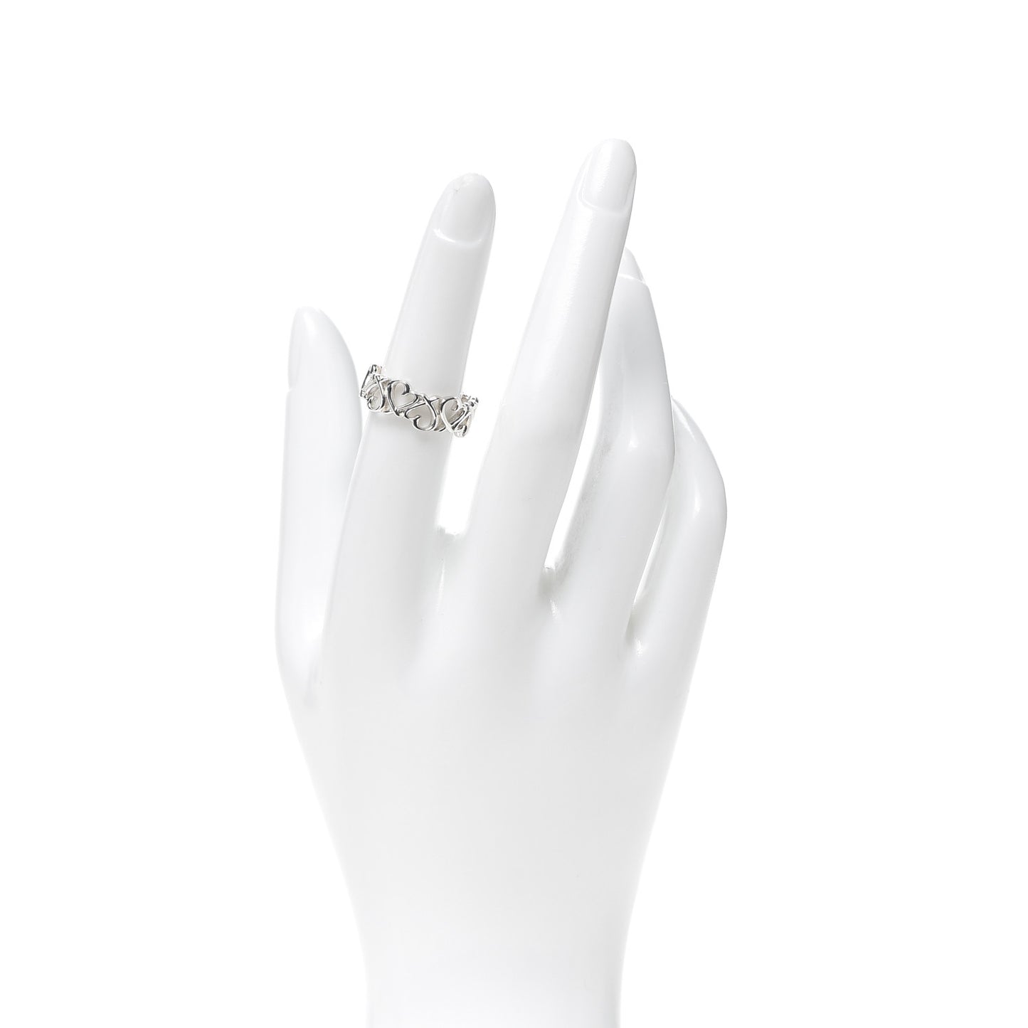 Sterling Silver Paloma Picasso Loving Heart Band Ring 52 6
