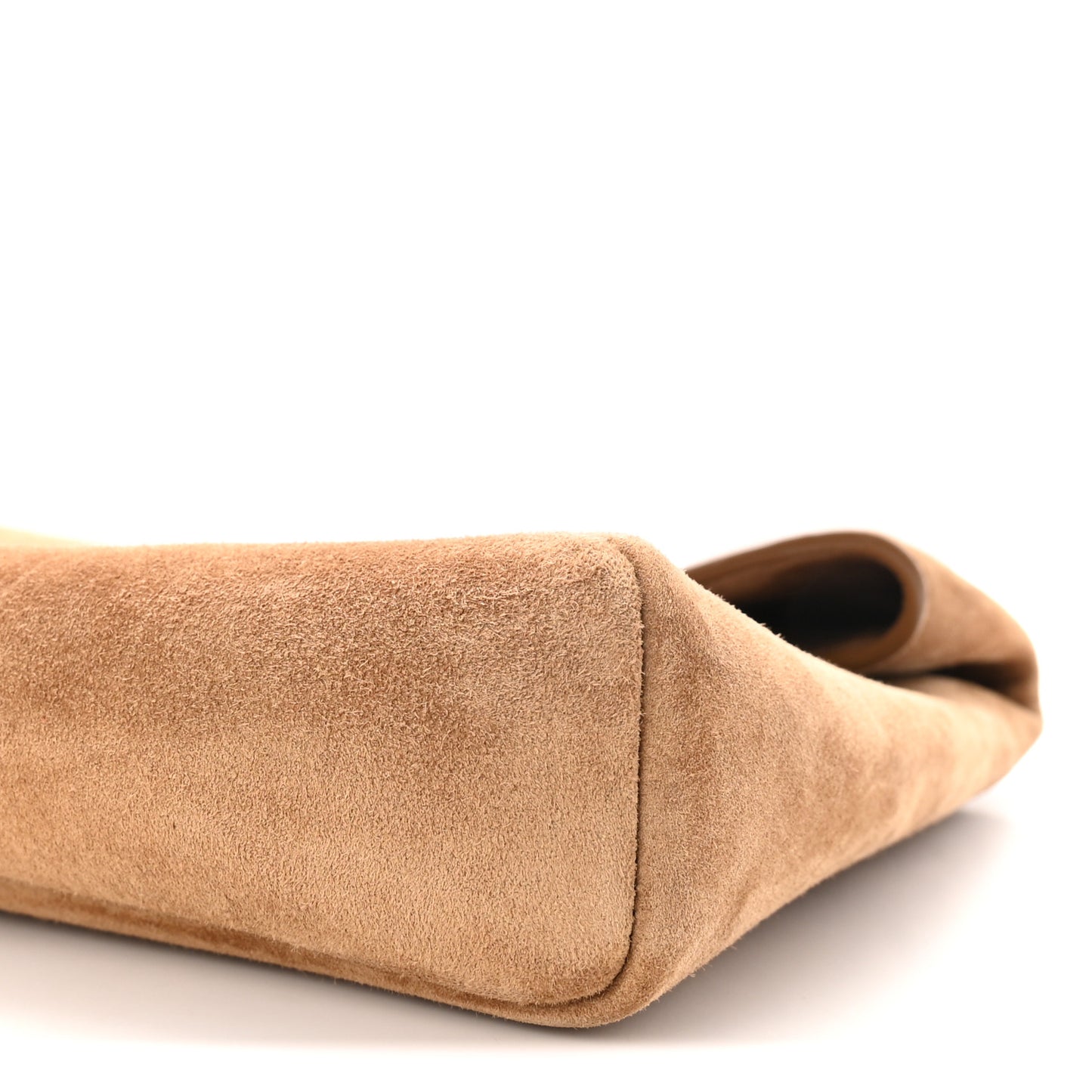 Suede Large Cassandre Envelope Pouch Golden Leaf