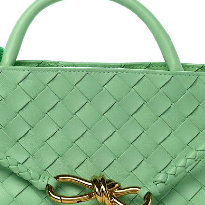 Bottega Veneta Nappa Intrecciato Small East West Andiamo Shoulder Bag Siren 7 of 9