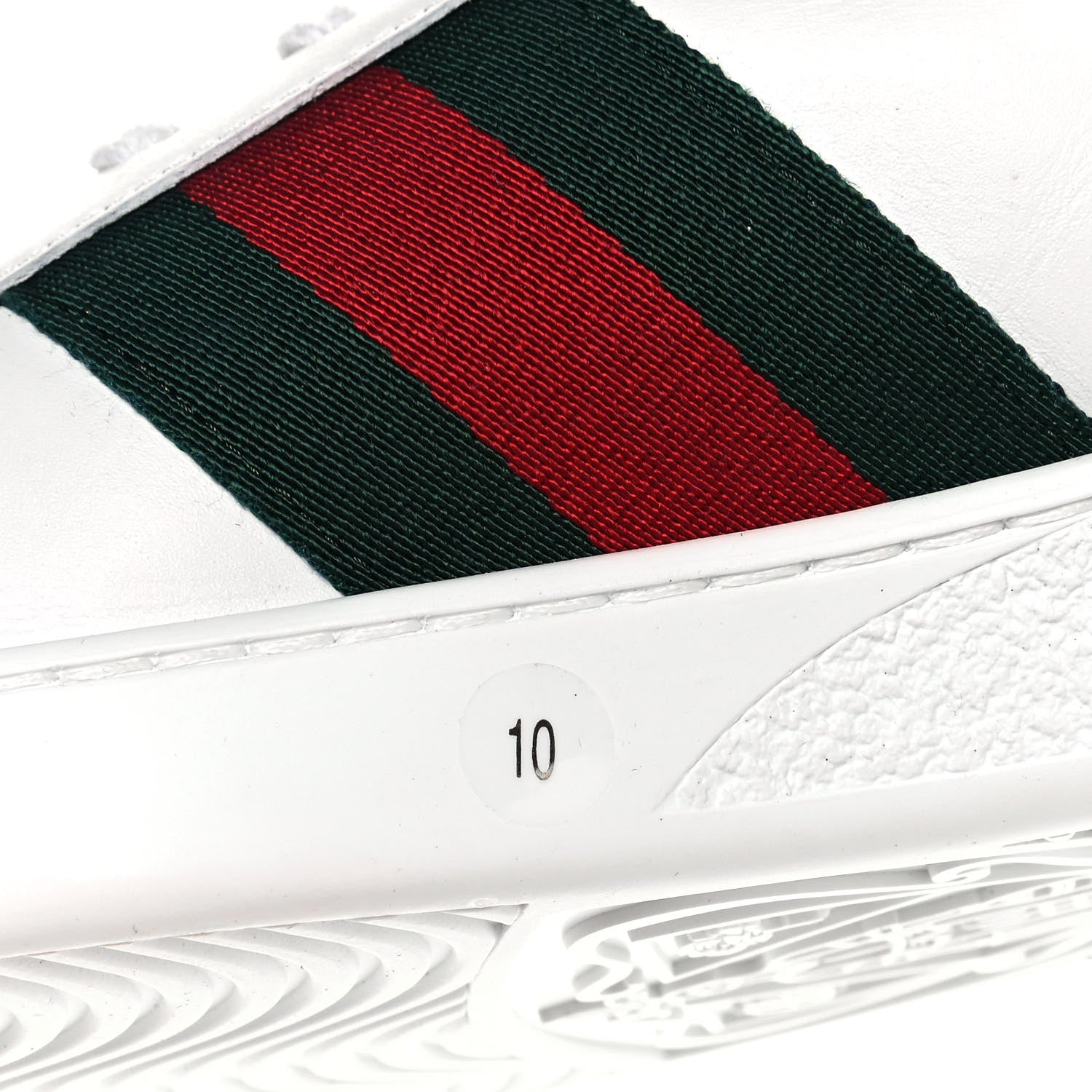 Gucci X SEGA Calfskin Ayers Mens Web Guccy Ace Sneakers 10 White 8 of 11
