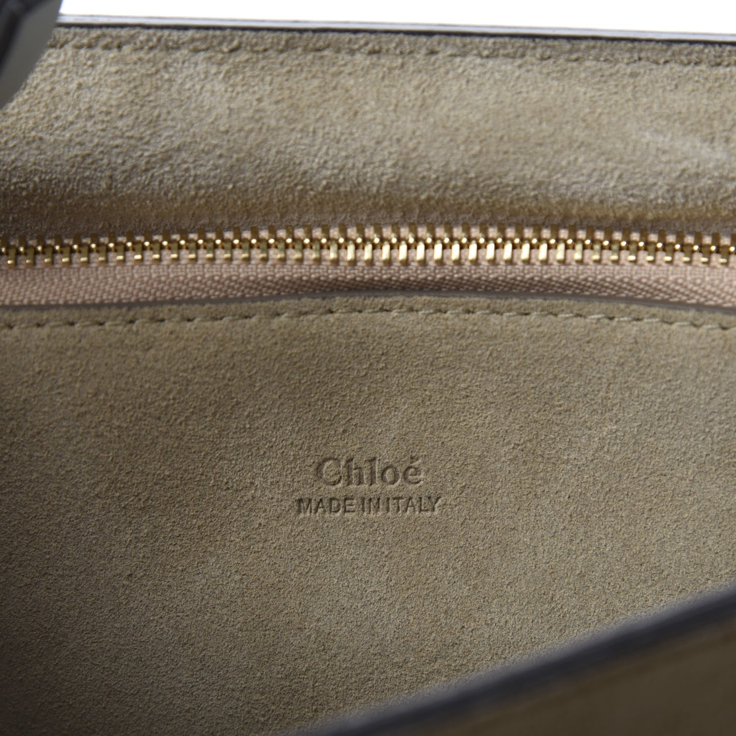 Chloe Calfskin Suede Medium Faye Shoulder Bag Airy Grey 8 of 10
