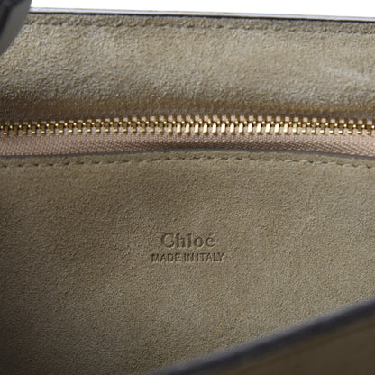 Chloe Calfskin Suede Medium Faye Shoulder Bag Airy Grey 8 of 10