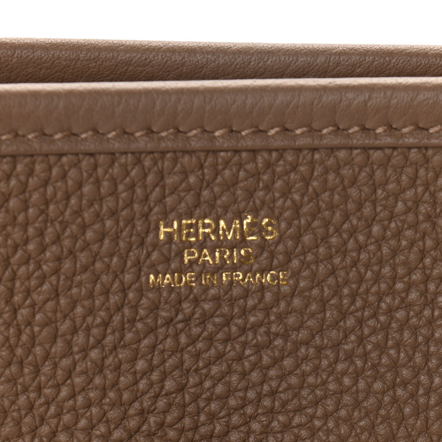Hermes Taurillon Clemence Evelyne III PM Beige De Weimar 6 of 9