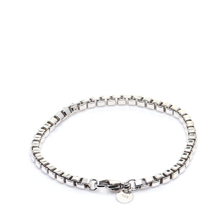 Tiffany Sterling Silver 4mm Venetian Link Bracelet 3 of 5