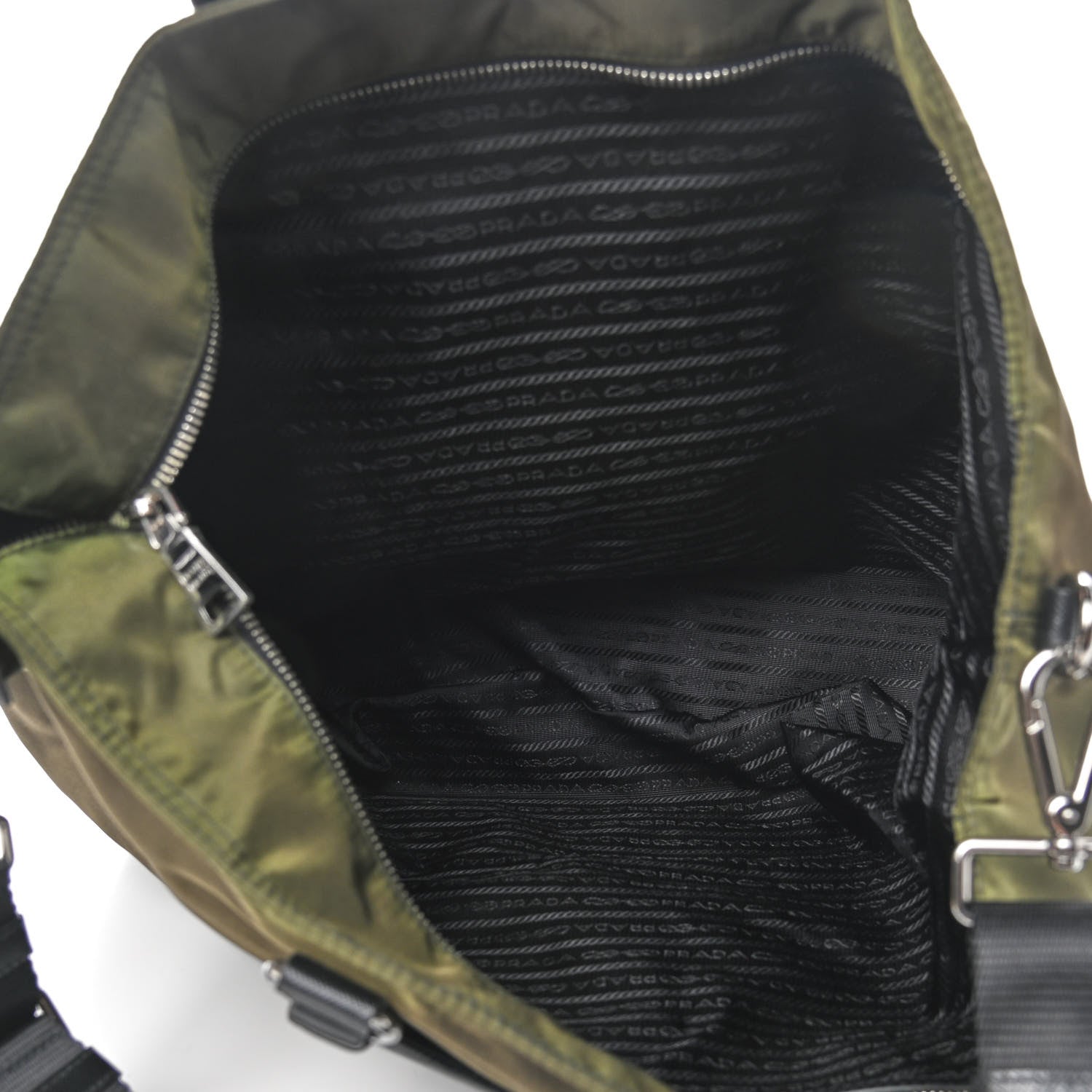 Prada Tessuto Nylon Saffiano Dragon Tote 7 of 9