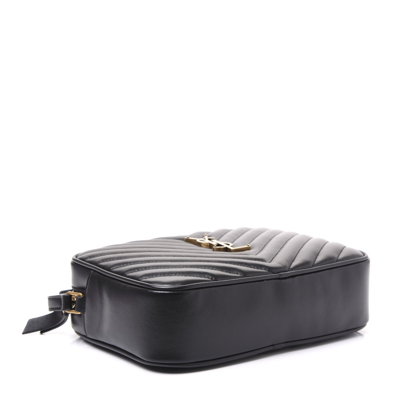 Saint Laurent Calfskin Matelasse Monogram Lou Camera Bag Black 3 of 8