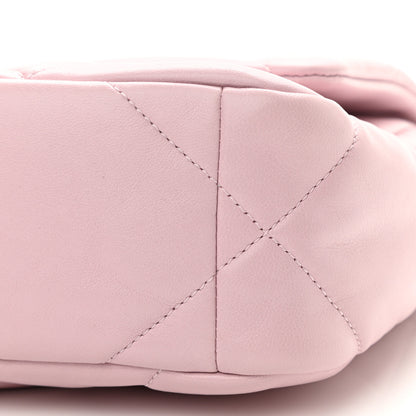 Chanel Lambskin Quilted Medium Chanel 19 Flap Light Pink 10 of 10