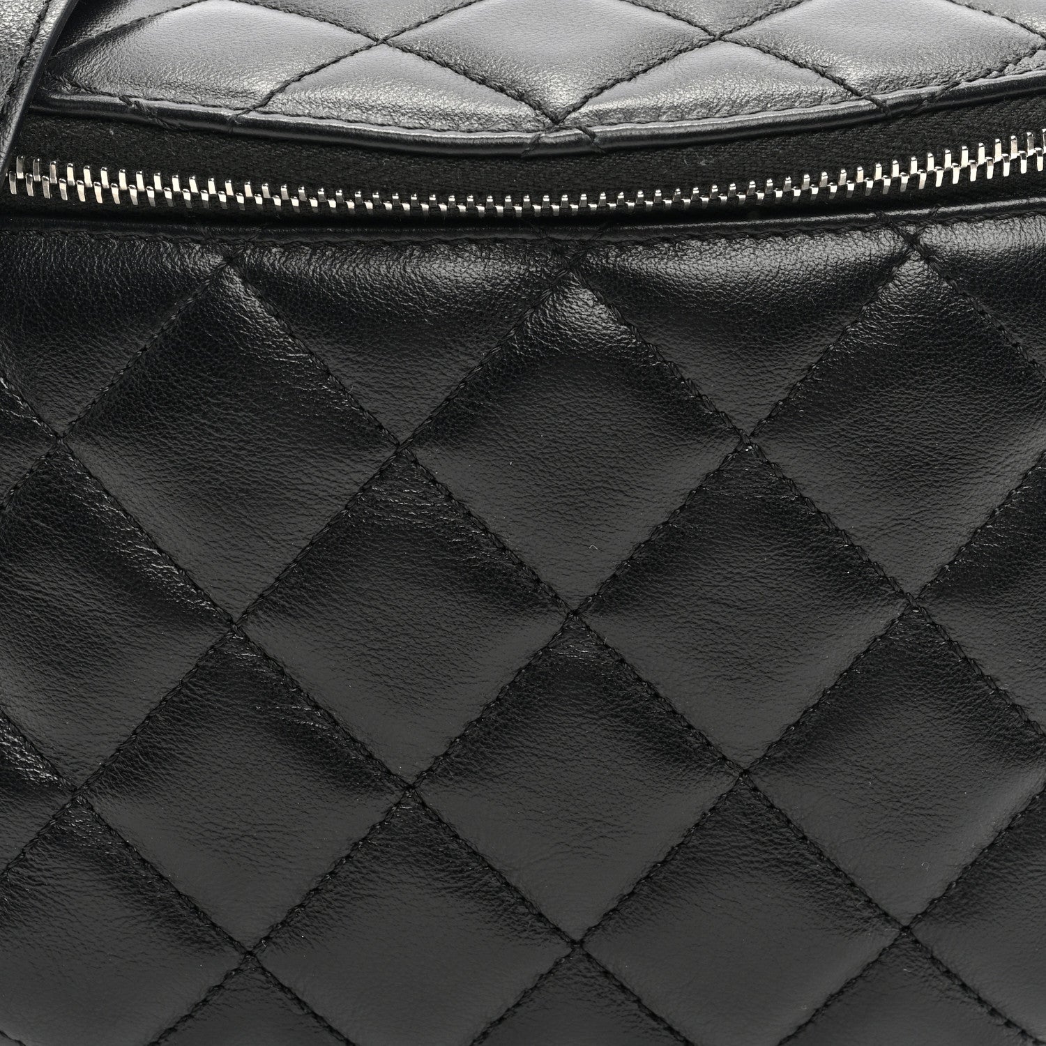 Chanel Lambskin Quilted Waist Belt Bag Black 8 of 10