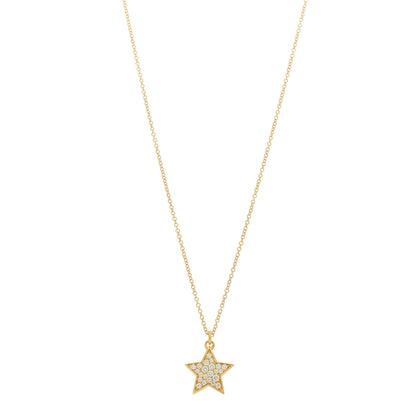 Tiffany 18K Yellow Gold Diamond Paloma Picasso Star Pendant Necklace 1 of 5