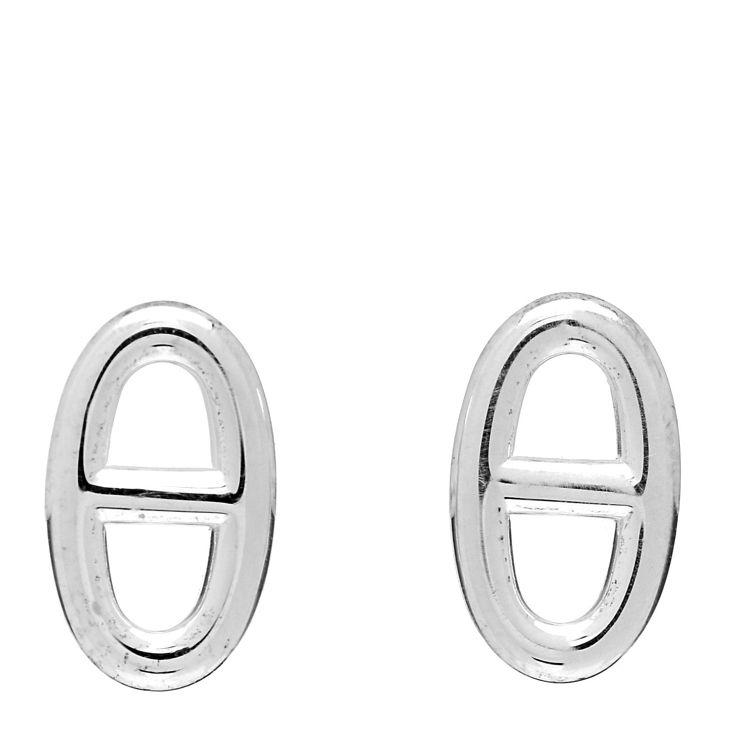 Hermes Sterling Silver TPM Farandole Earrings 1 of 5
