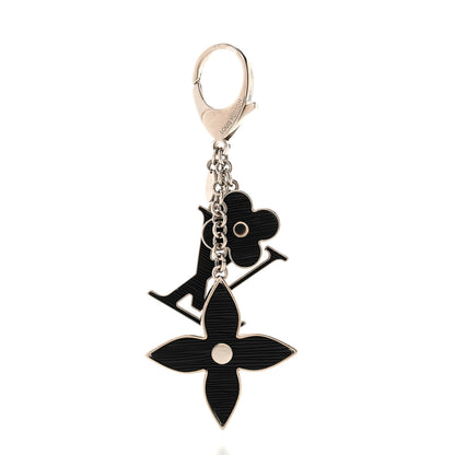 Louis Vuitton Electric Epi Fleur d'Epi Bag Charm Black 1 of 5