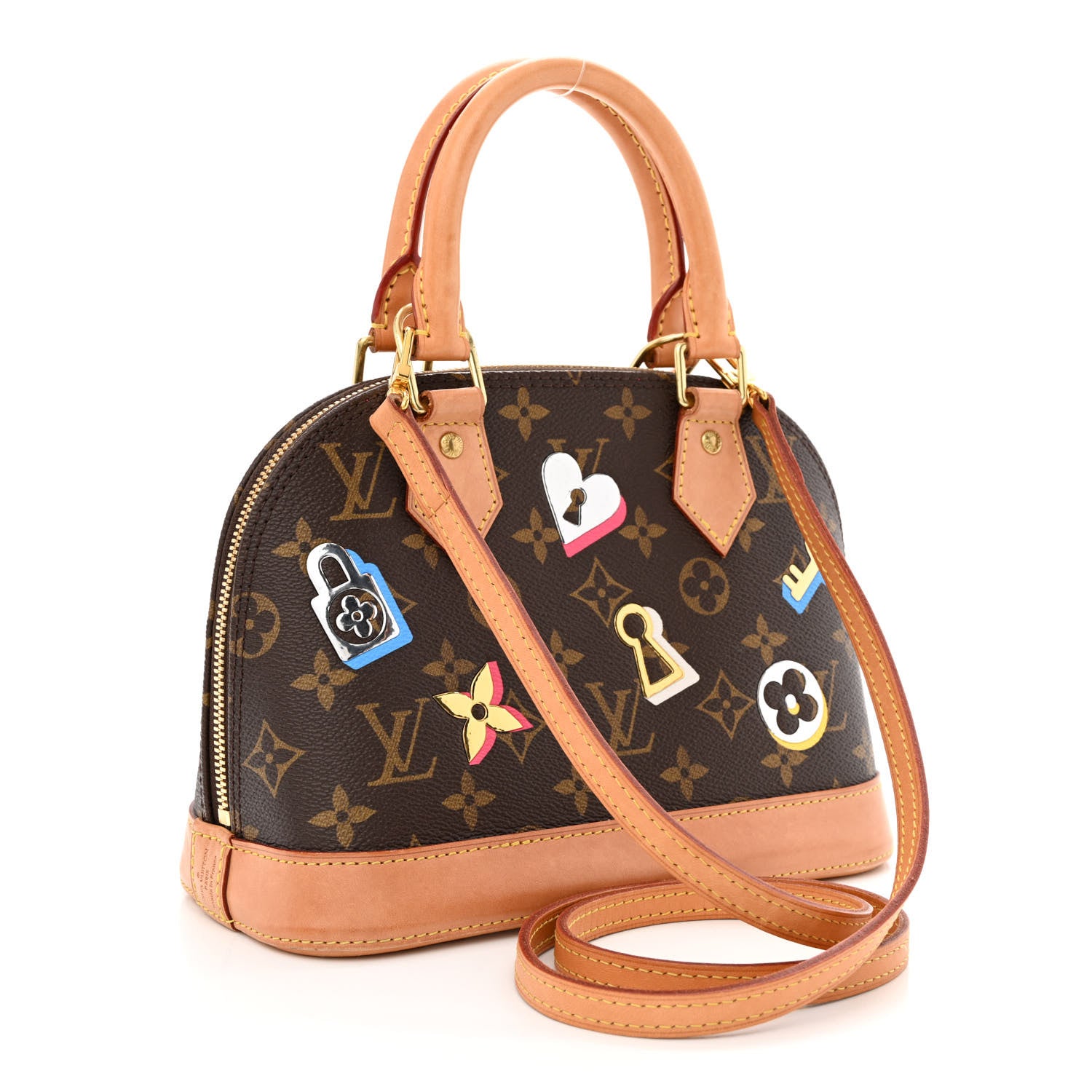 Louis Vuitton Monogram Love Lock Alma BB 3 of 10