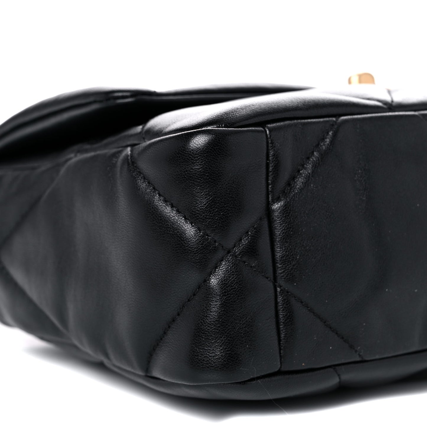 Lambskin Quilted Medium Chanel 19 Flap Black