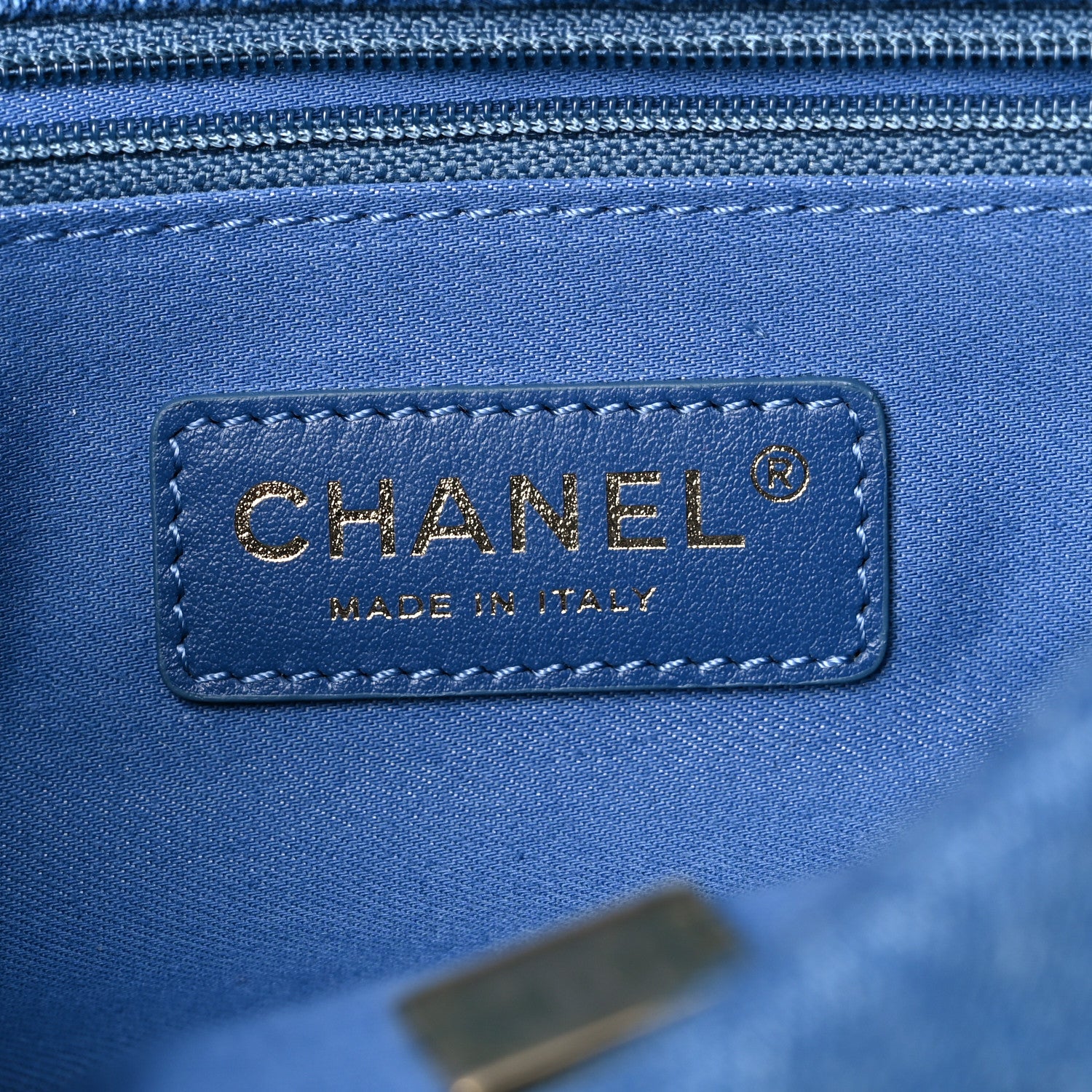 Chanel Denim Quilted Mini Denim Mood Rectangular Flap Blue Multicolor 6 of 12