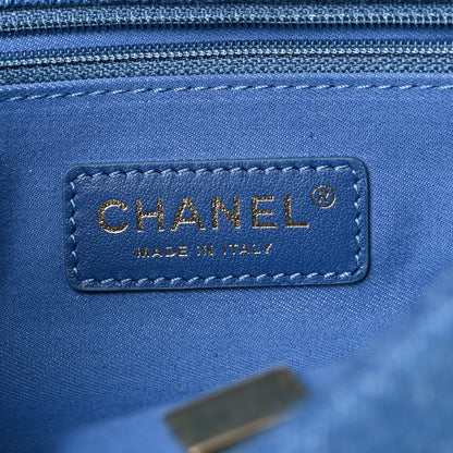 Chanel Denim Quilted Mini Denim Mood Rectangular Flap Blue Multicolor 6 of 12