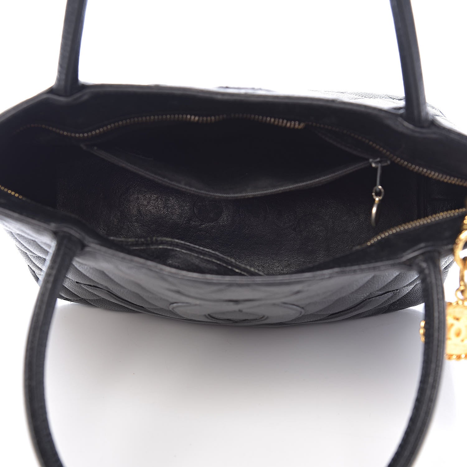 Chanel Caviar Quilted Medallion Tote Black 7 of 25