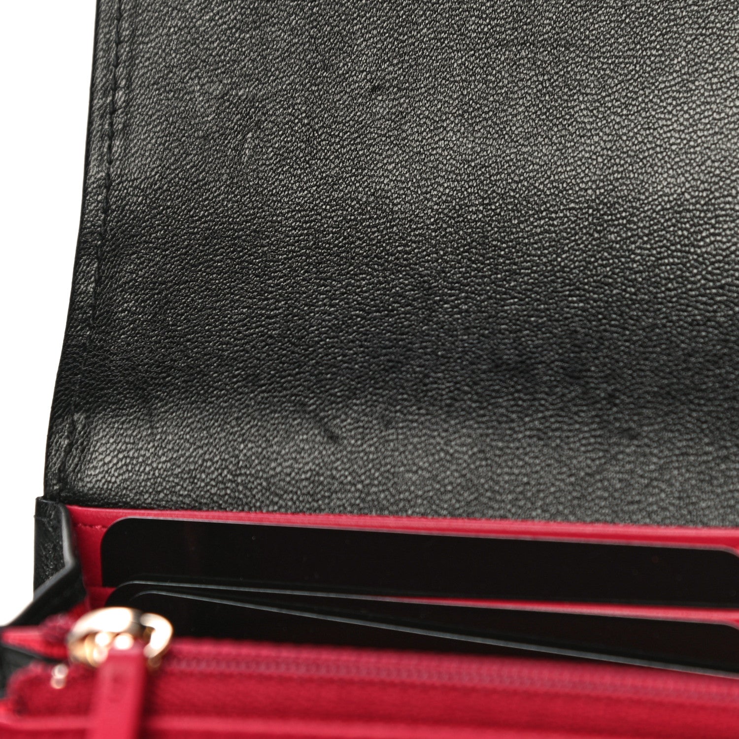 Chanel Lambskin Quilted Chanel 19 Flap Wallet Black 13 of 17