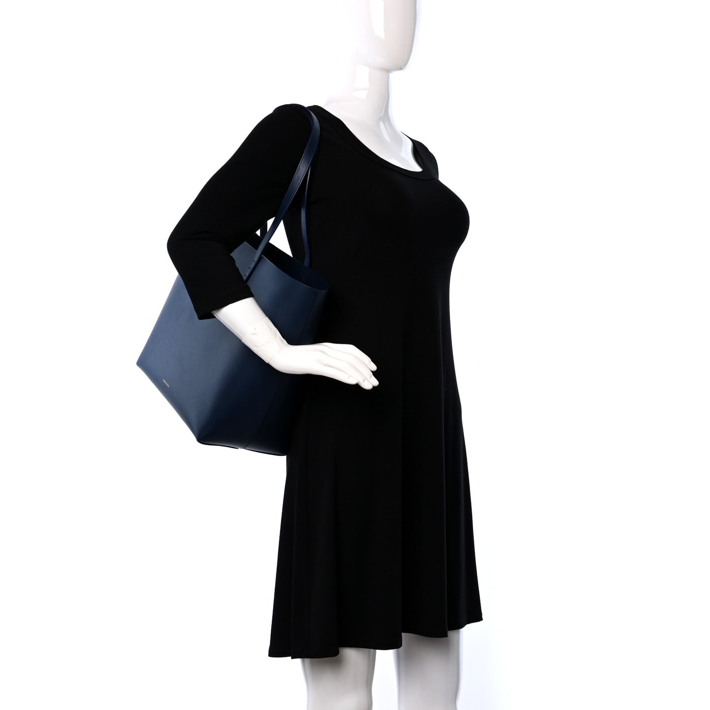 Calfskin Large Shopping Tote Blue