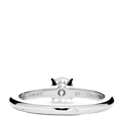 Cartier Platinum Diamond .63ct Solitaire Engagement Ring 57 8 4 of 7