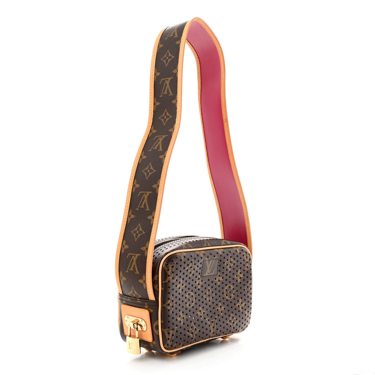 Monogram Perforated Mini Trocadero Fuchsia