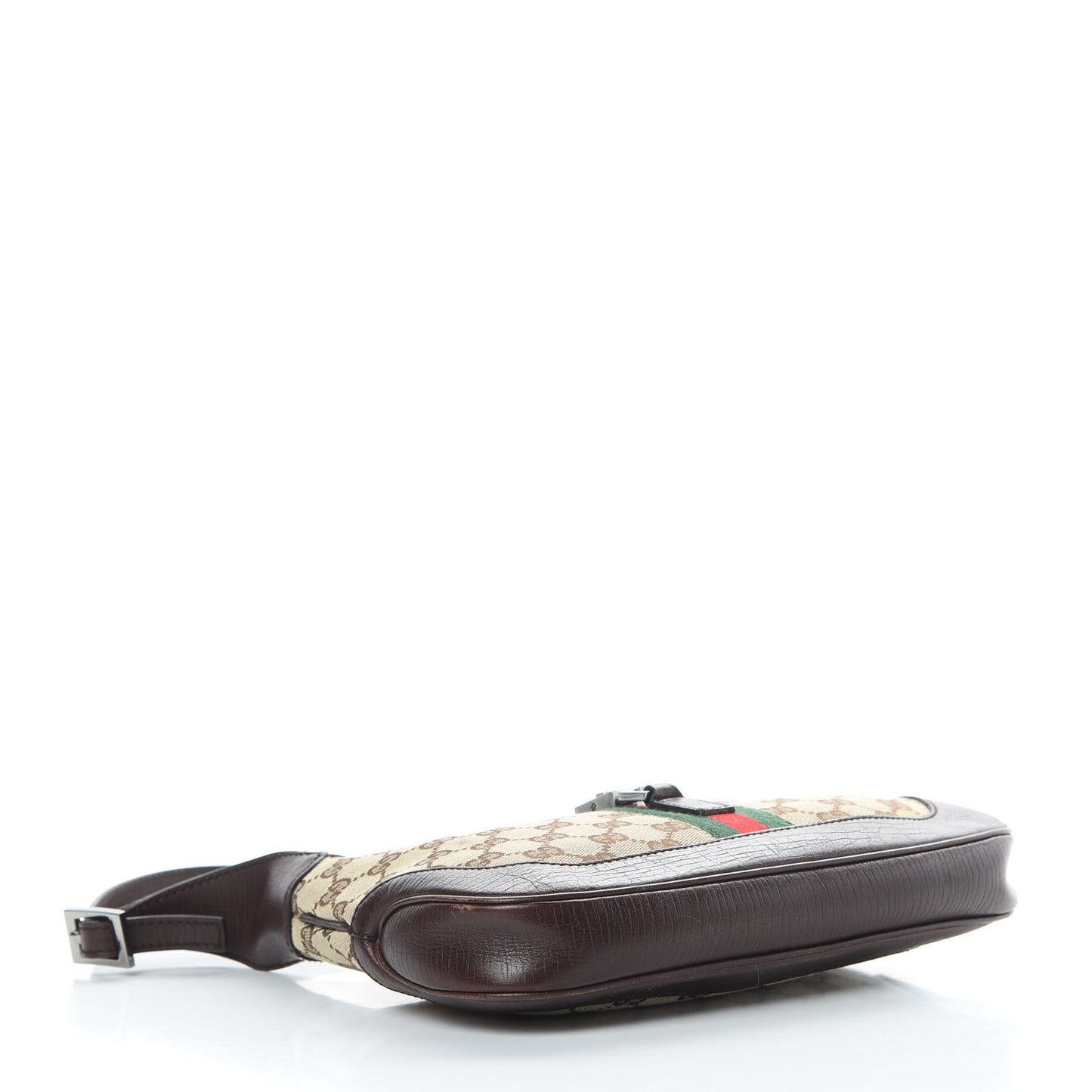 Monogram Web Small Jackie O Hobo Dark Brown