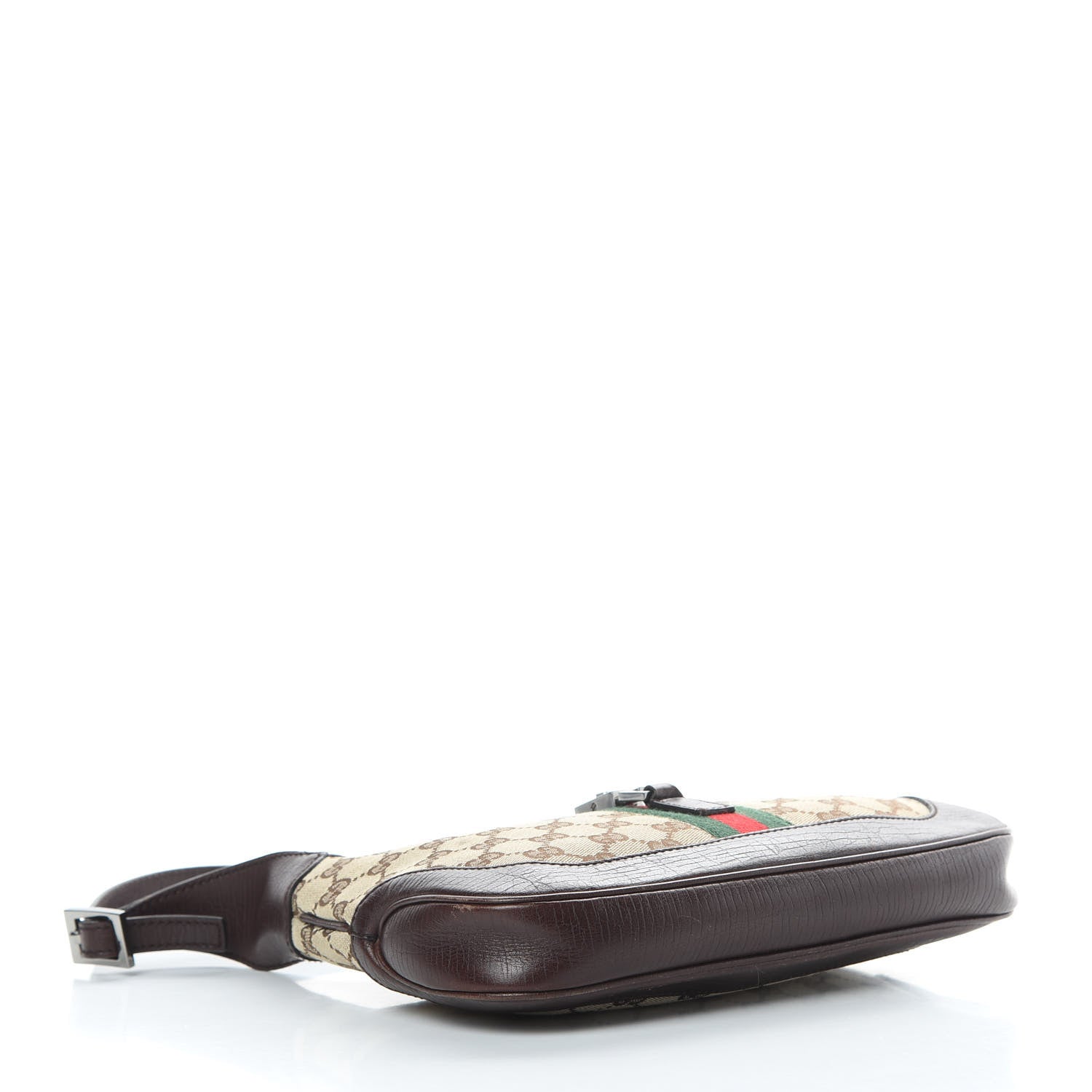 Gucci Monogram Web Small Jackie O Hobo Dark Brown 4 of 14