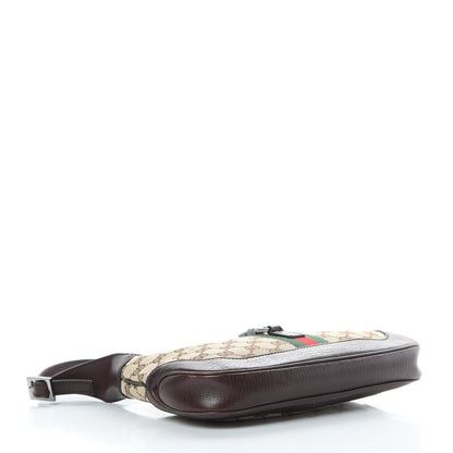 Gucci Monogram Web Small Jackie O Hobo Dark Brown 4 of 14