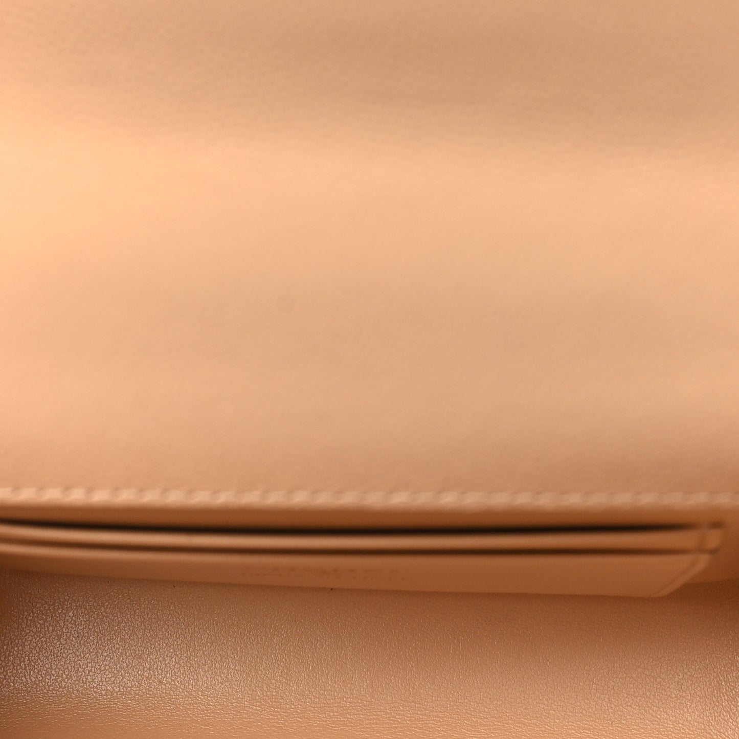 Caviar Quilted Coco Handle Clutch With Chain Beige