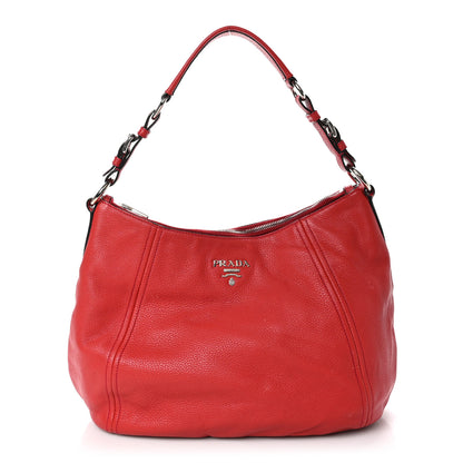 Prada Vitello Phenix Hobo Rosso 1 of 11