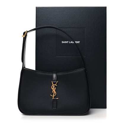 Saint Laurent Smooth Calfskin Le 5 A 7 Hobo Black 9 of 10
