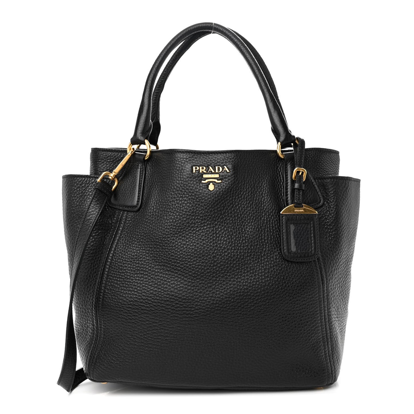 Vitello Daino Tote Black
