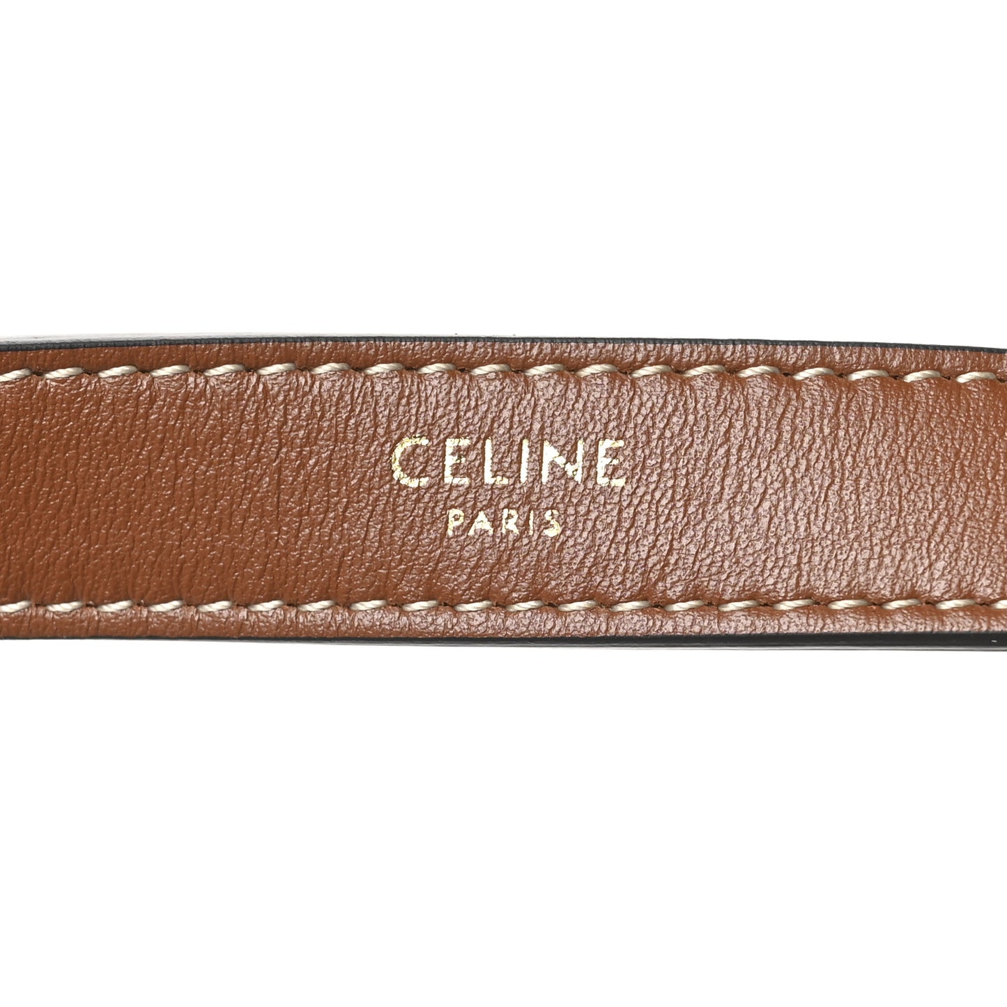 Smooth Calfskin Medium Strap Ava Triomphe Shoulder Bag Tan