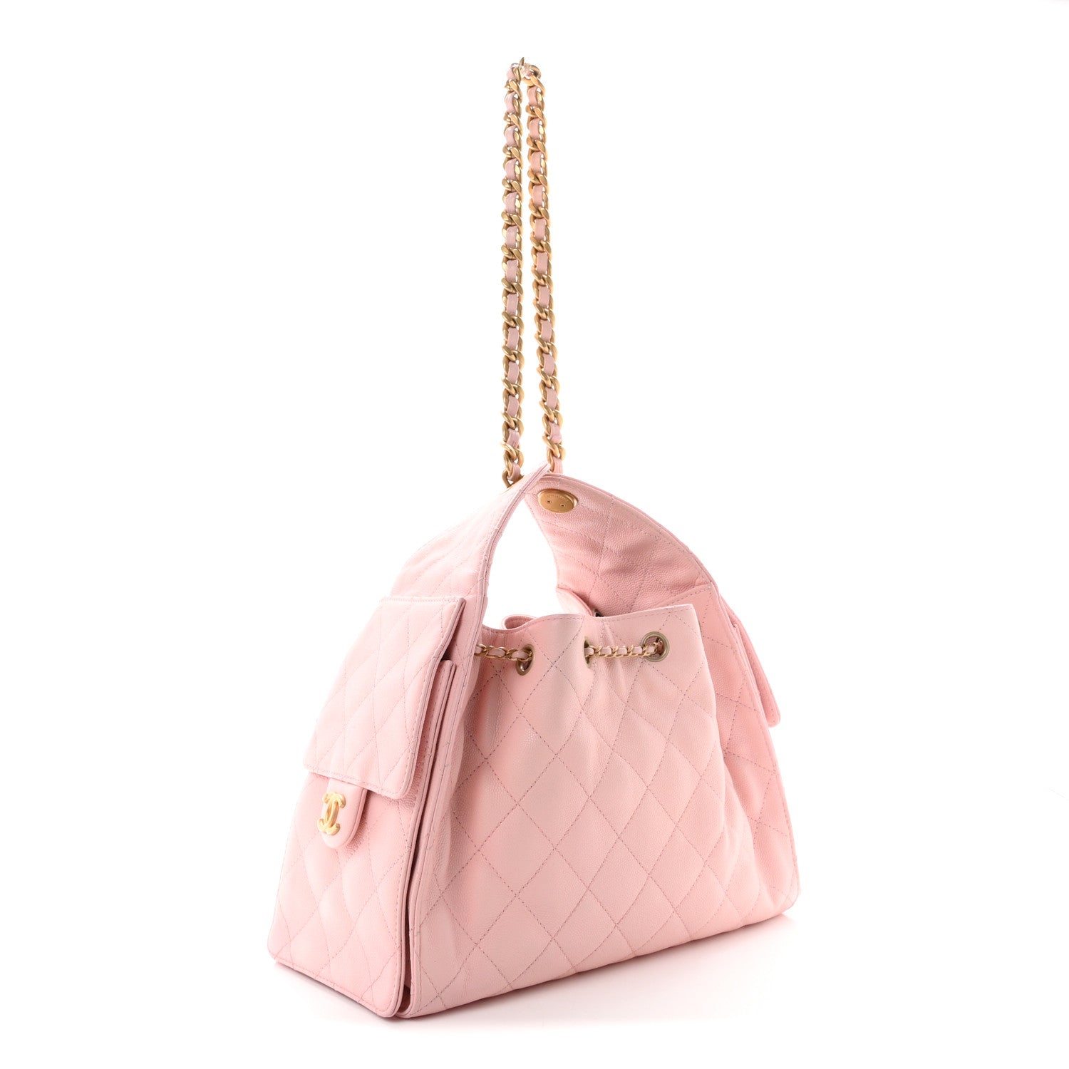Chanel Caviar Quilted Small Chanel 25 Handbag Light Pink 2 of 9