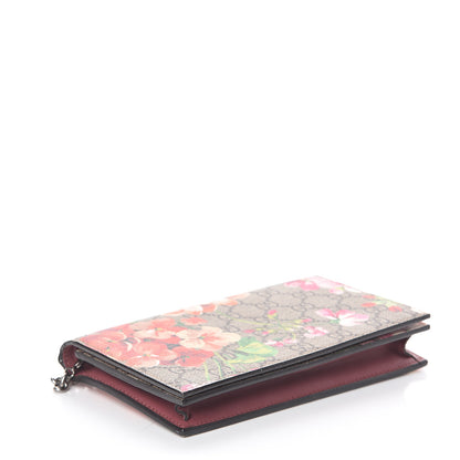 Gucci GG Supreme Monogram Blooms Chain Wallet Beige Multicolor Dry Rose 3 of 7