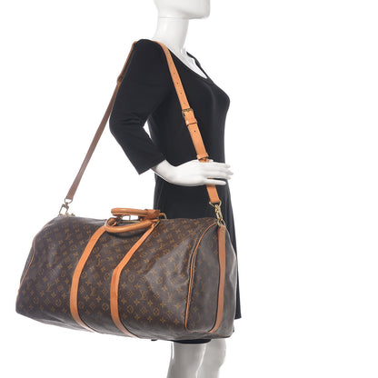 Louis Vuitton Monogram Keepall Bandouliere 55 2 of 18