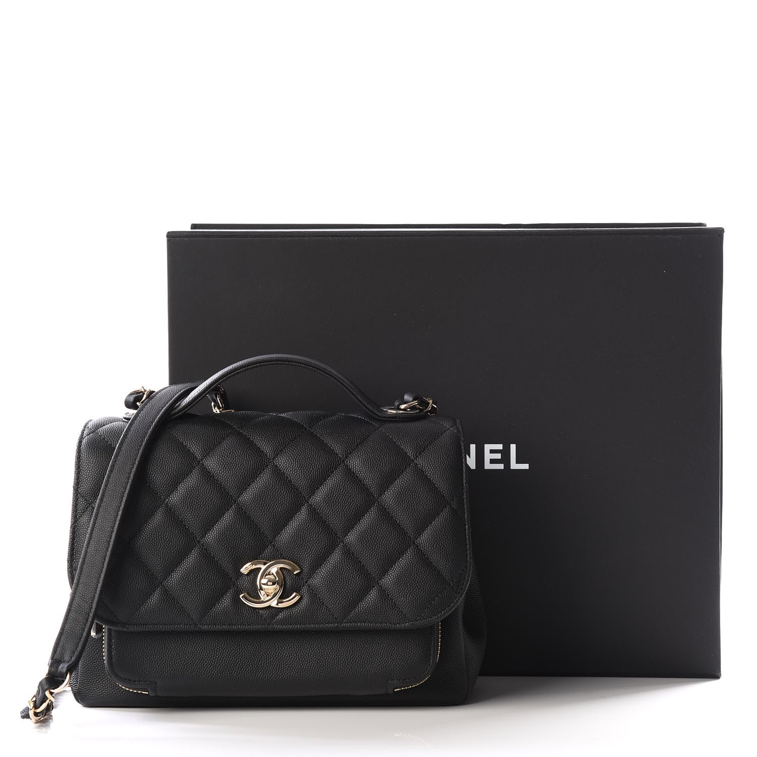 Chanel Caviar Quilted Medium Business Affinity Flap Black 12 of 12