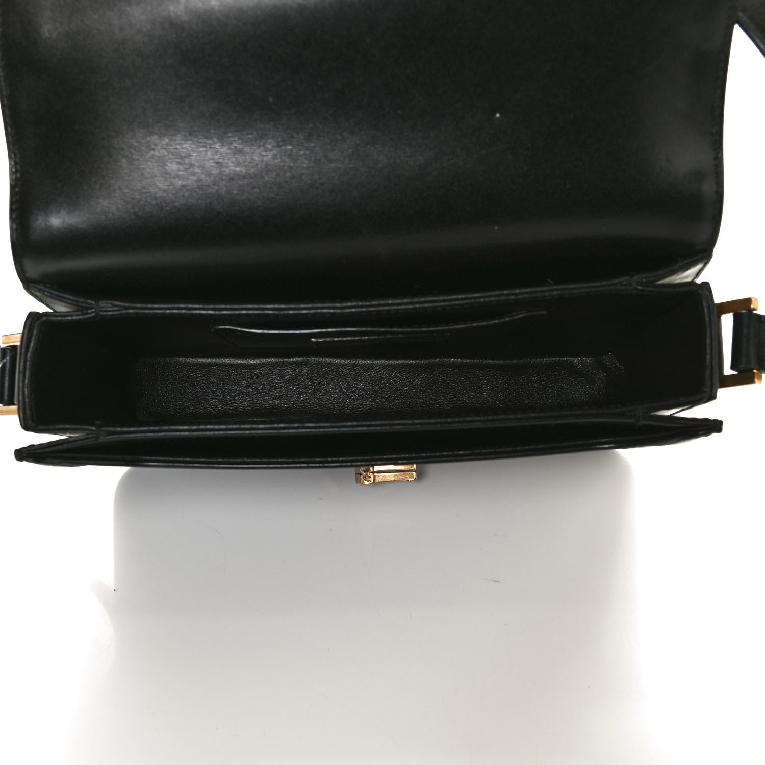 Saint Laurent Box Calfskin Monogram Medium Solferino Satchel Black 5 of 11