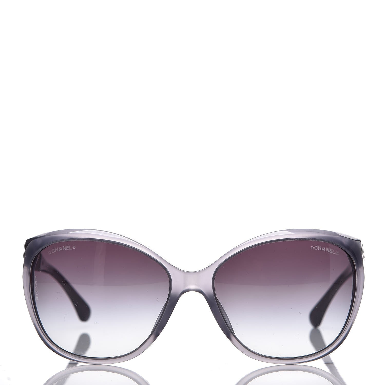 Chanel Crystal Baguette Cat Eye Sunglasses 5309-B-A Grey 2 of 8
