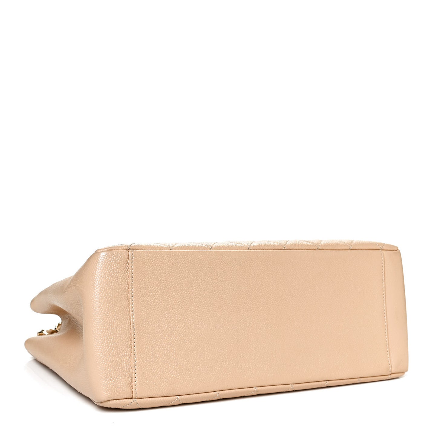 Caviar Quilted Grand Shopping Tote GST Beige Clair