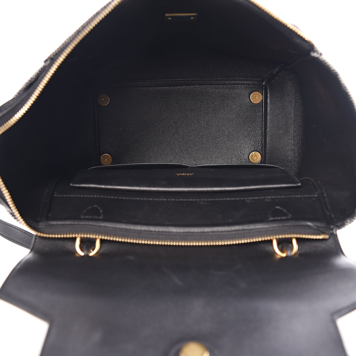 Cotton Canvas Calfskin Mini Belt Bag Black