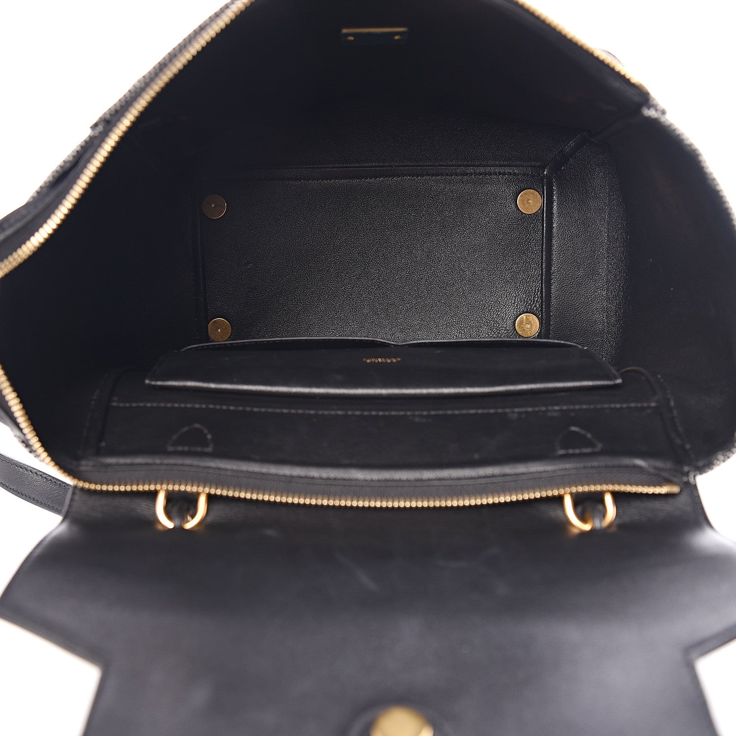 Celine Cotton Canvas Calfskin Mini Belt Bag Black 4 of 13
