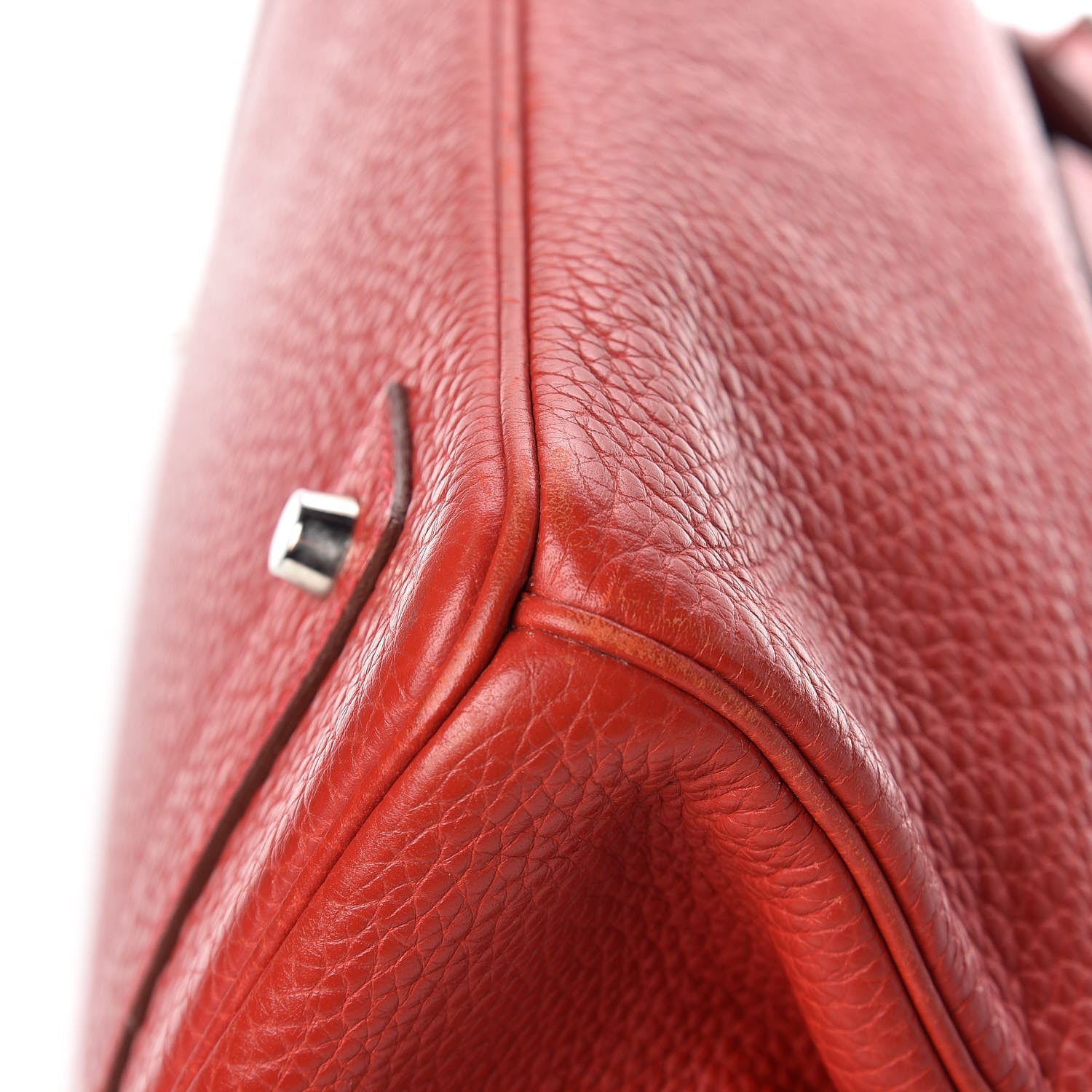 Hermes Taurillon Clemence JPG Shoulder Birkin II 42 Rouge Vif 6 of 15